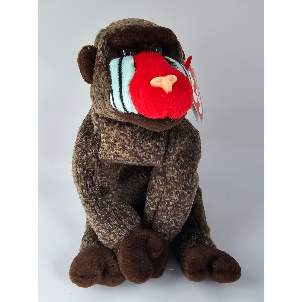 Ty Beanie Baby Cheeks Baboon Mandrill 1999 Plush 4250 with Tags